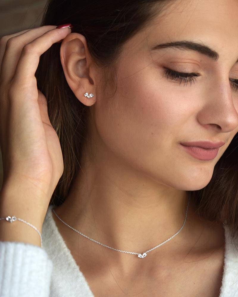 Love Heart Øreringer Sølv