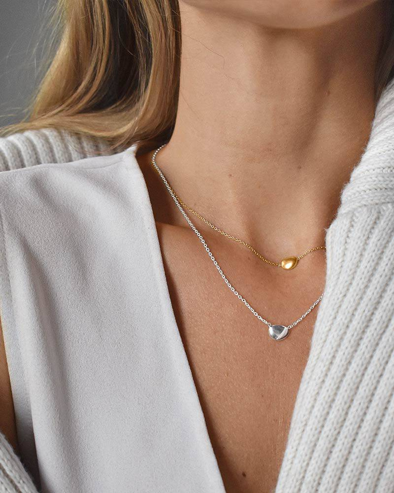 Morning Dew small Halskjede Sølv