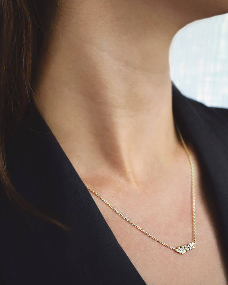 Milky Way single Halskjede Gull