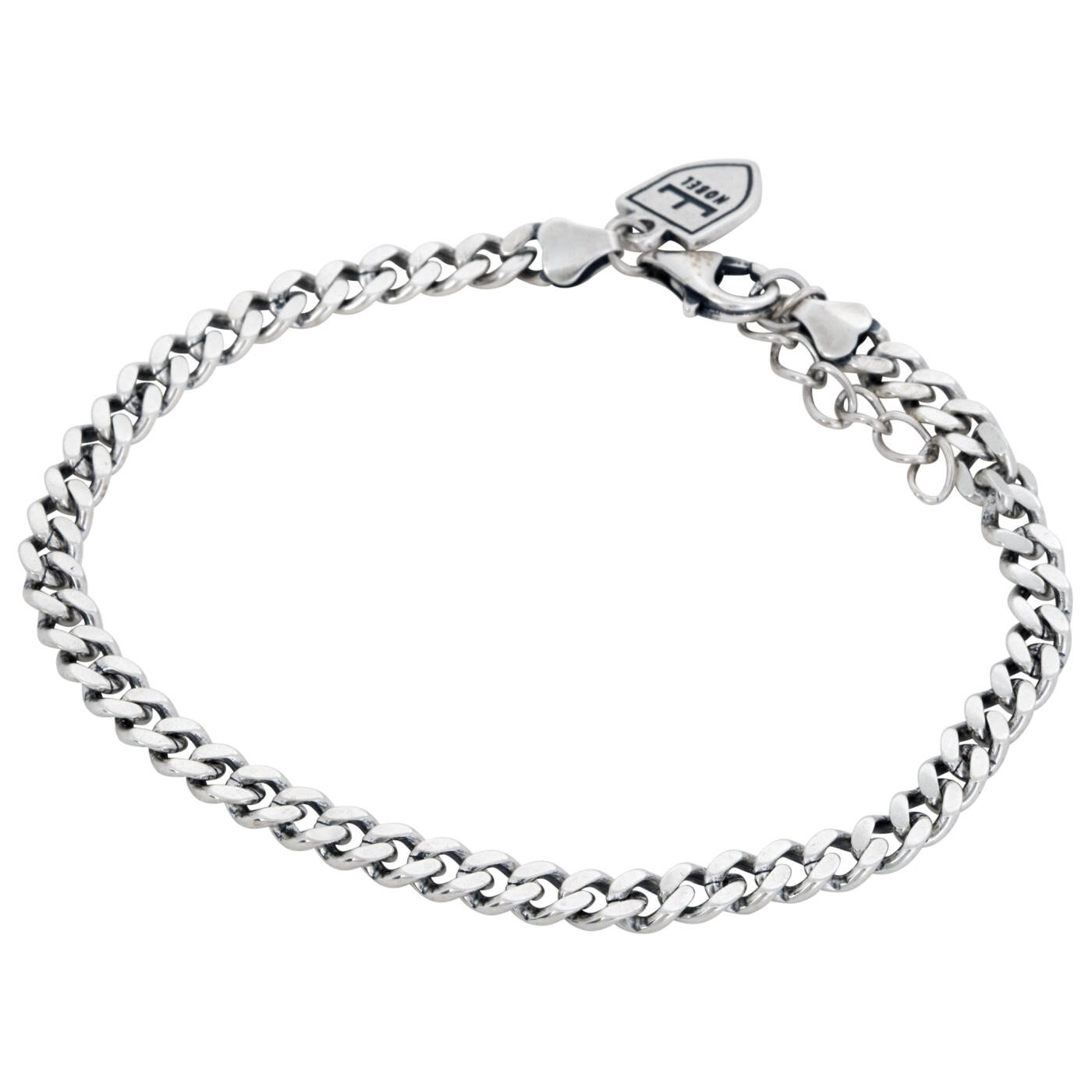 SølvArmbånd pansar 19,5+3cm