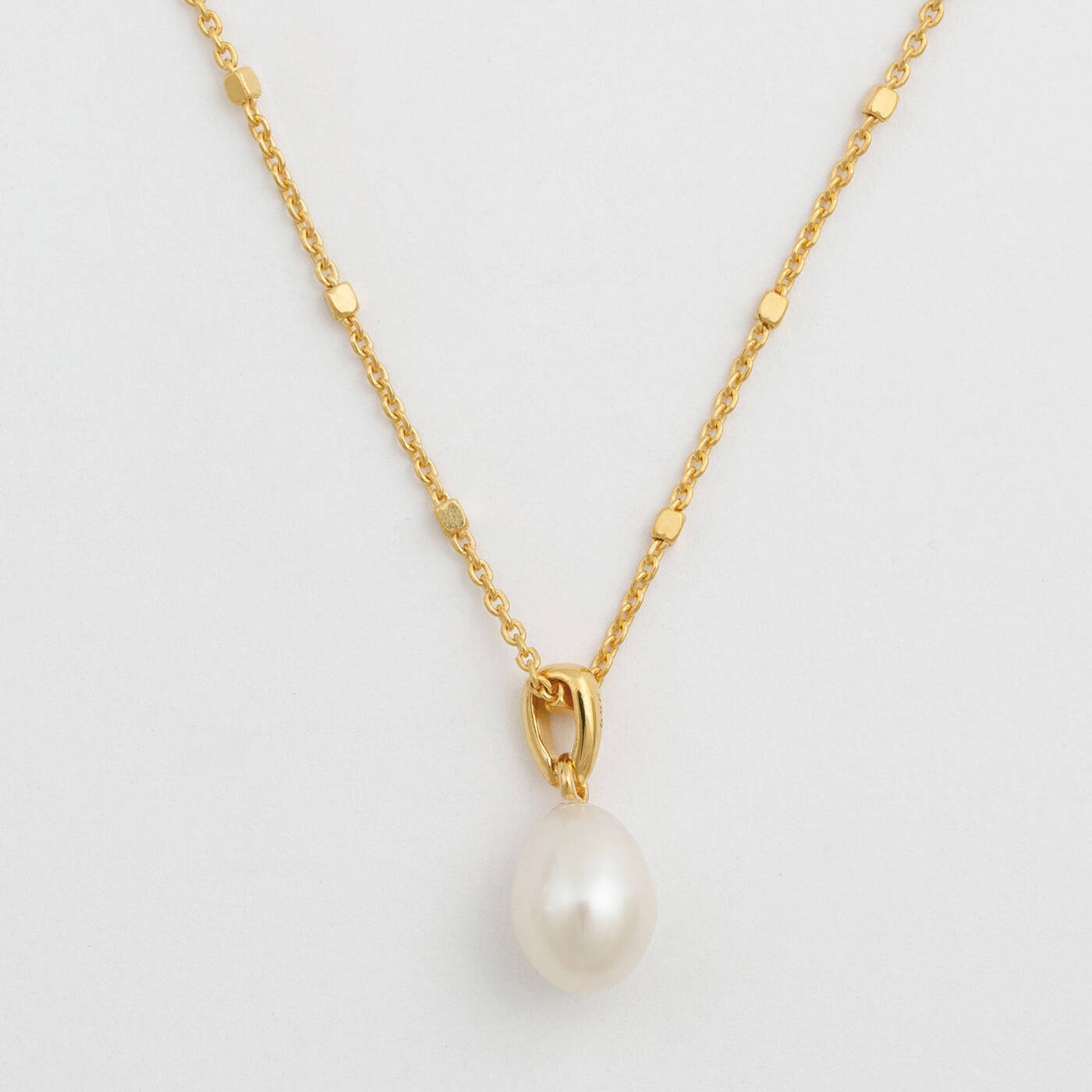 Treasure Single Pearl Halskjede Gold