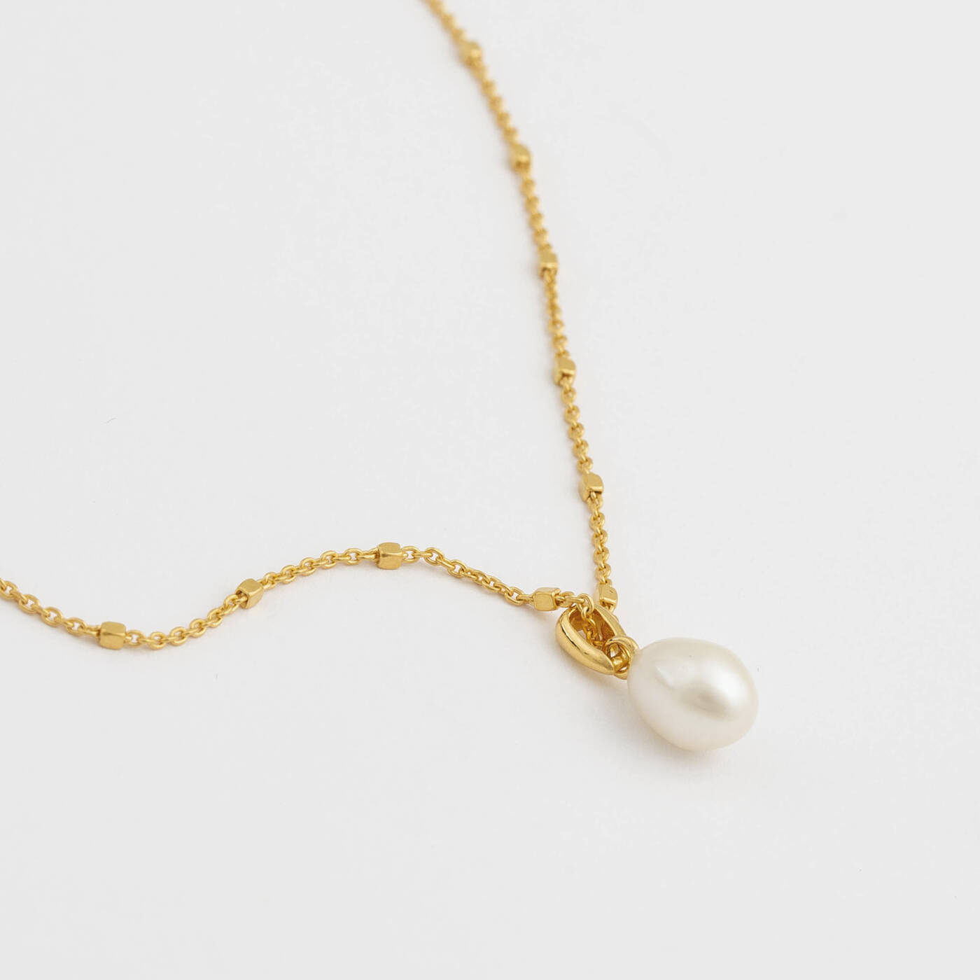 Treasure Single Pearl Halskjede Gold