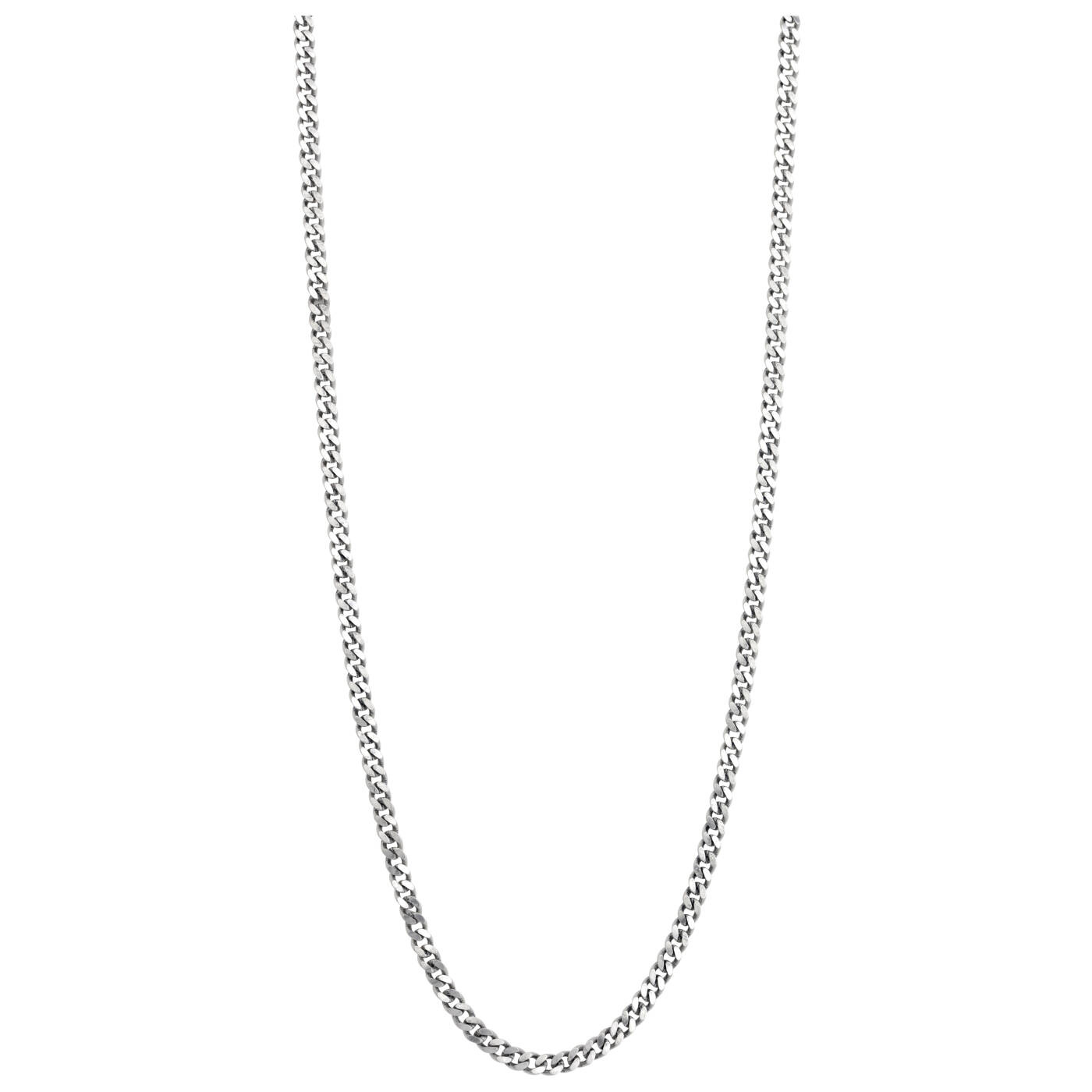 SølvHalskjede pansar. 50+5cm