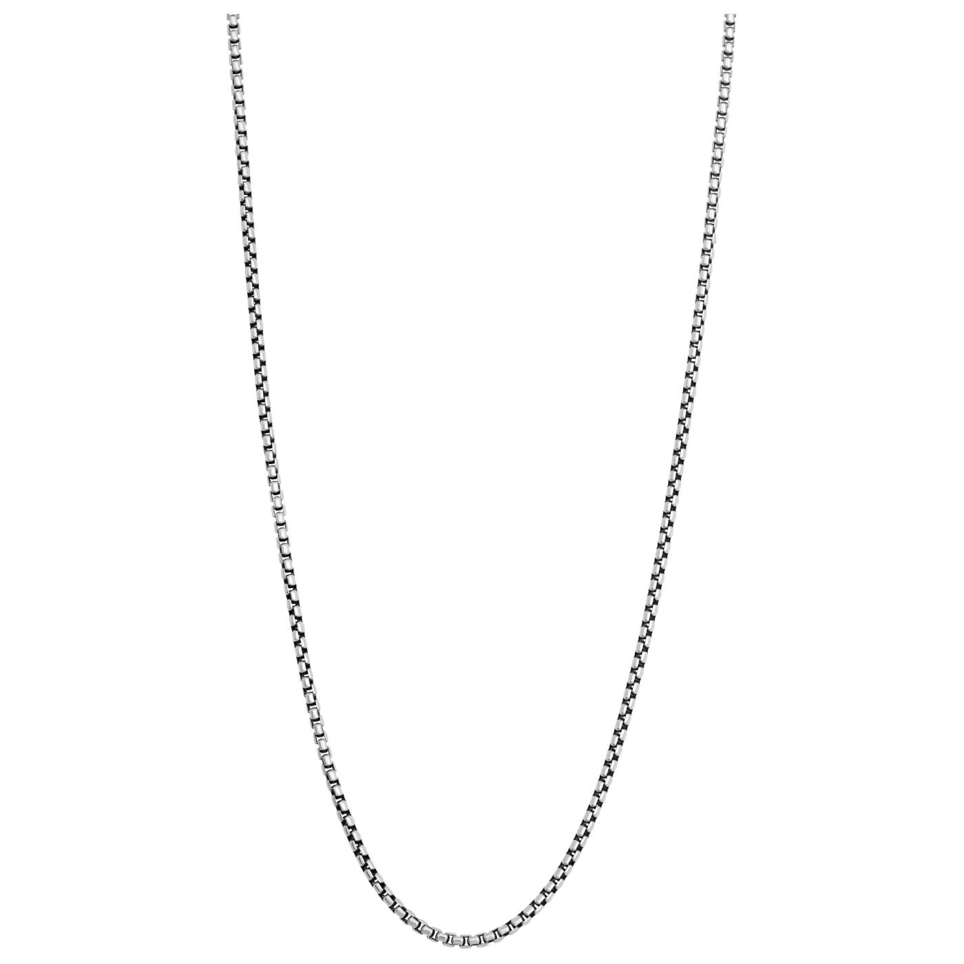 SølvHalskjede ärtlänk. 70+5cm