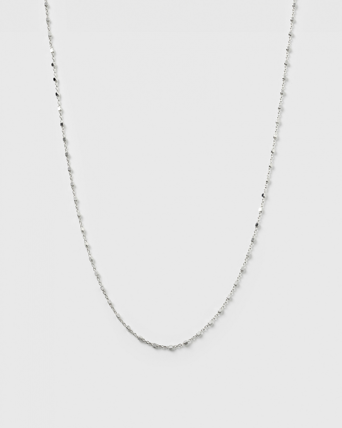 Sheer Station Necklace Silver