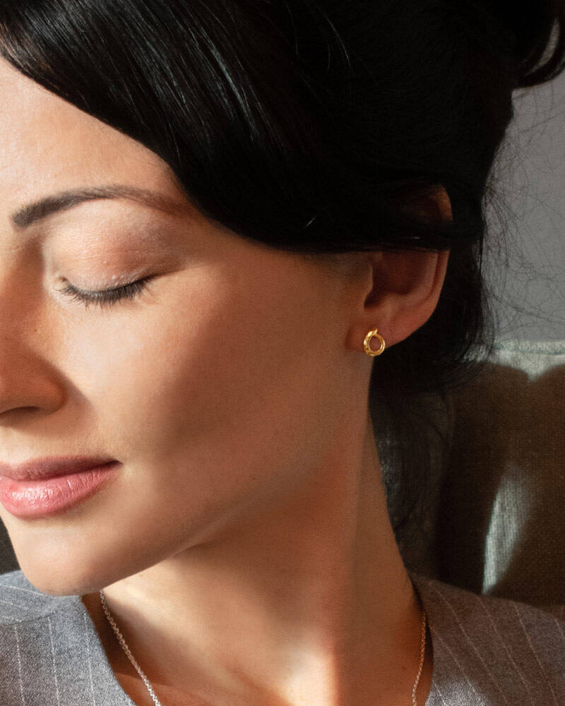 Ocean drop Øreringer Gull