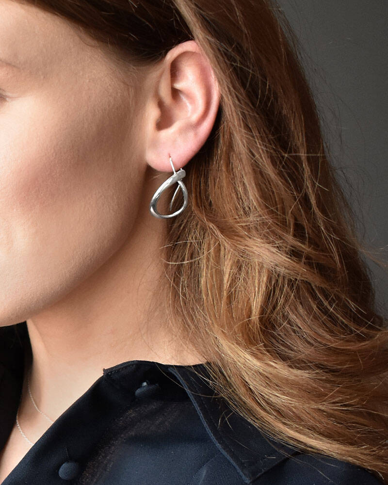 Ocean Øreringer Sølv