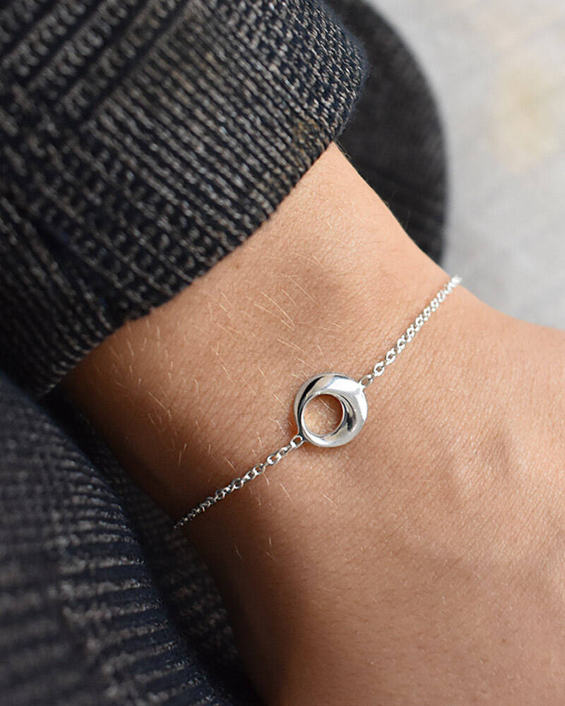 Orbit drop Armbånd Sølv