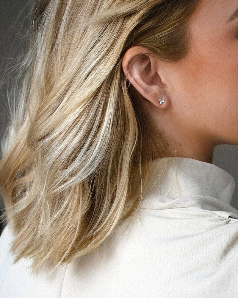 Petite Star Øreringer Sølv