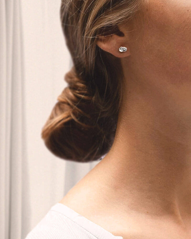 Rocky Shore drop Øreringer Sølv