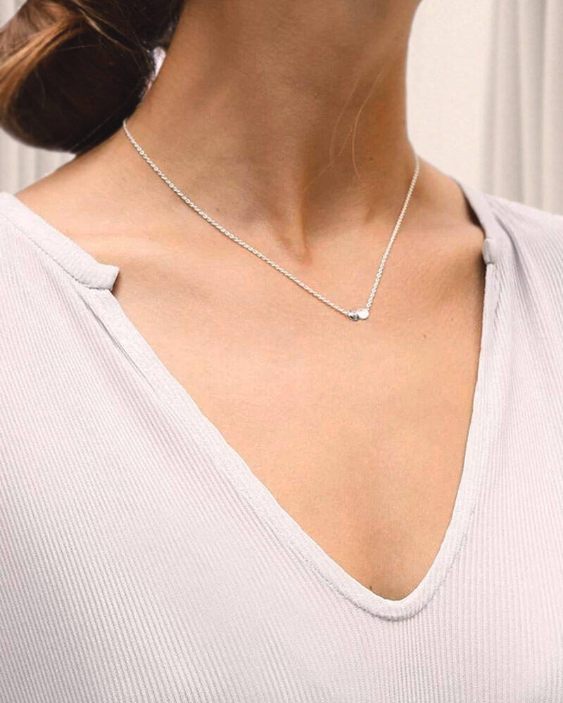 Rocky Shore drop Halskjede Sølv