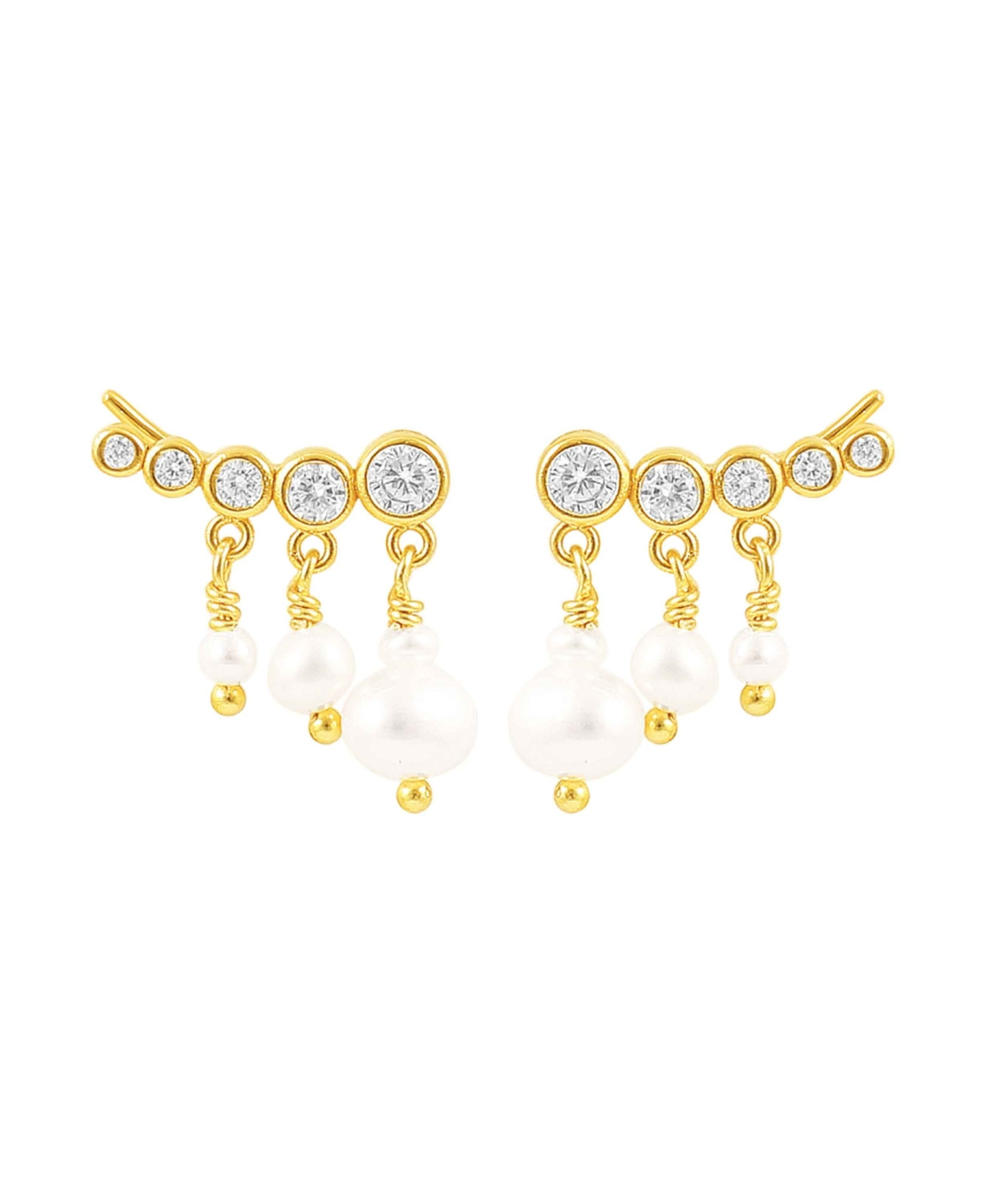 River Pearl Earrings Gull