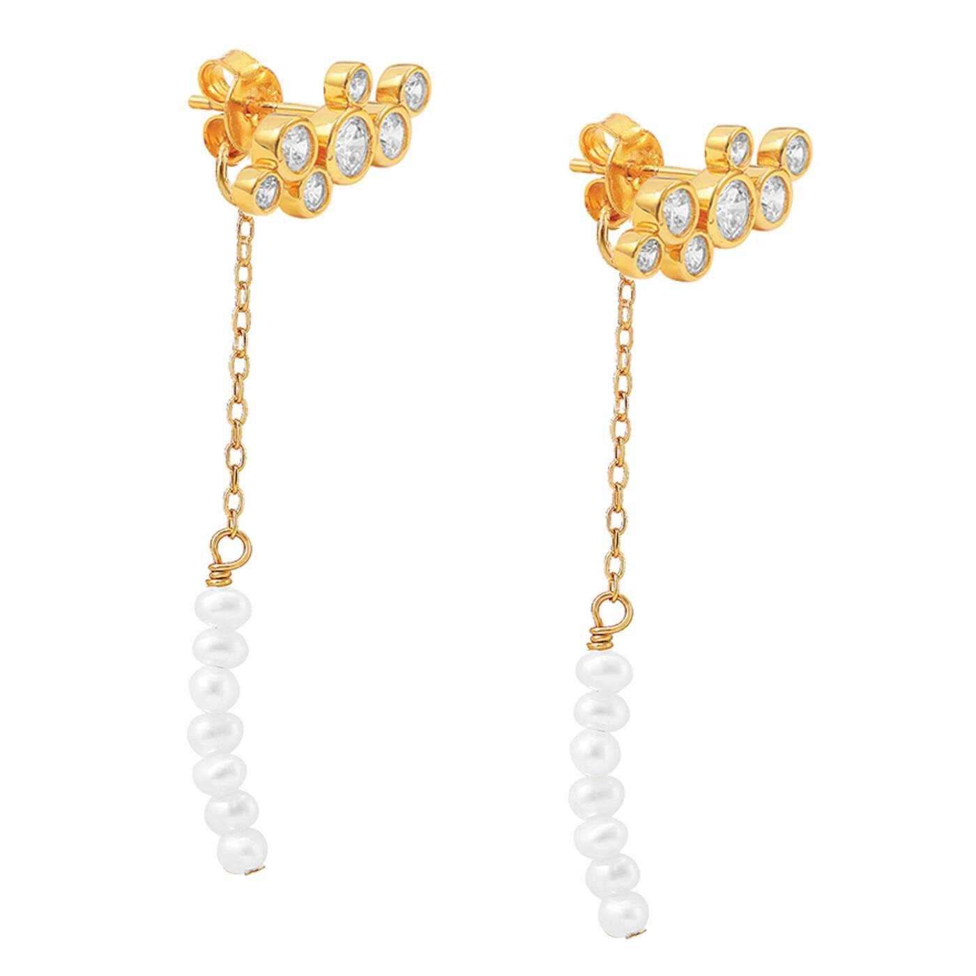 Agnes multi stickers Øredobber Gull