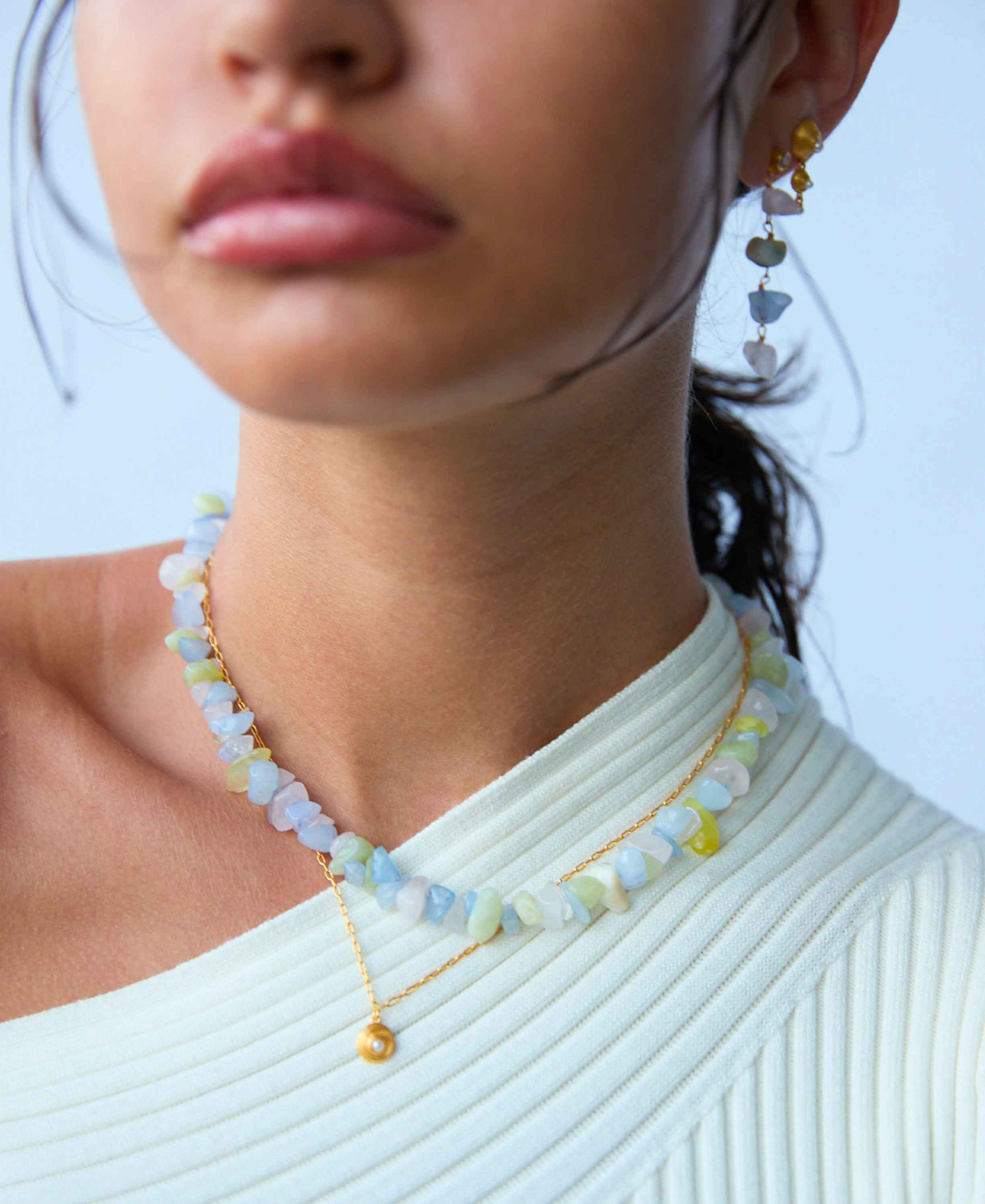 Dusty rainbow necklace