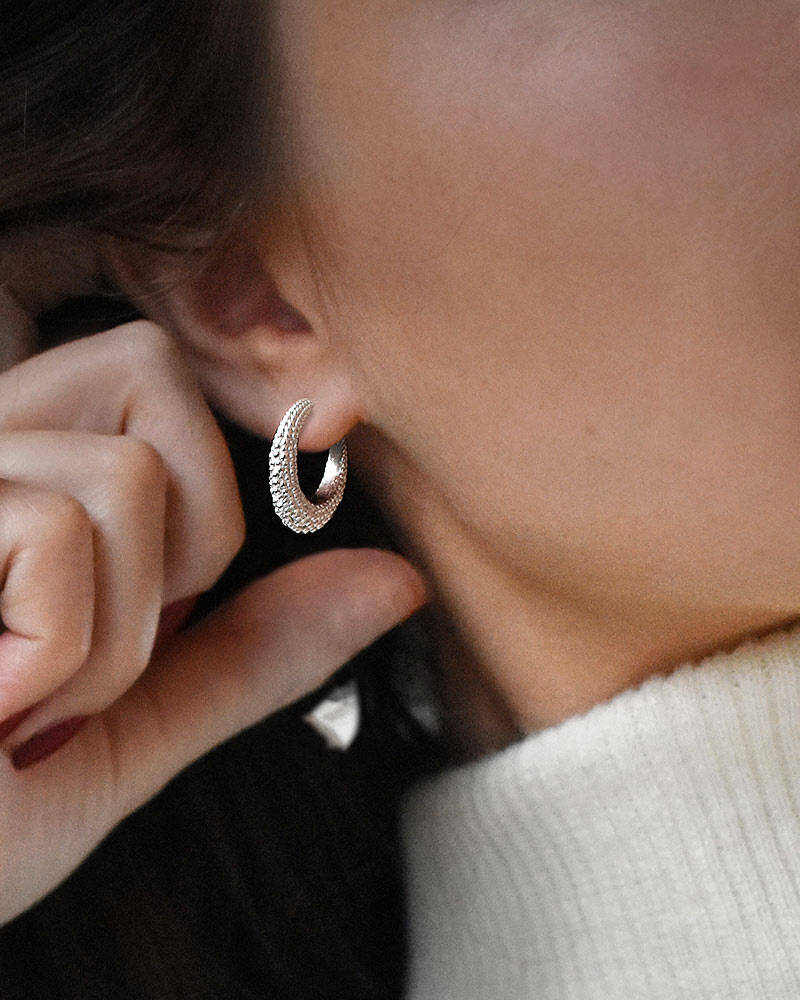 Stardust hoops Sølv