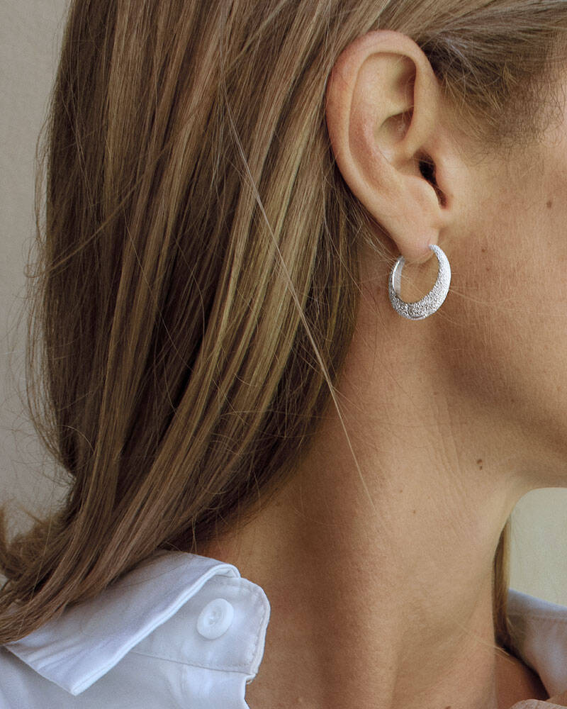 Stardust shine hoops Sølv