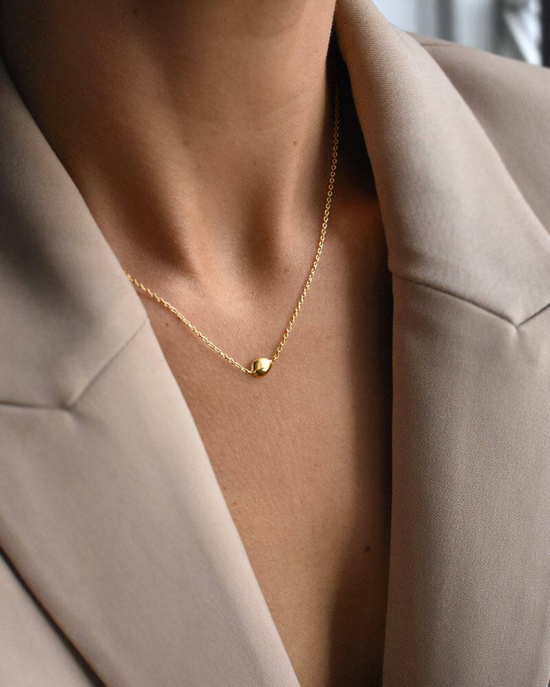 Stardust drop polished Halskjede Gull