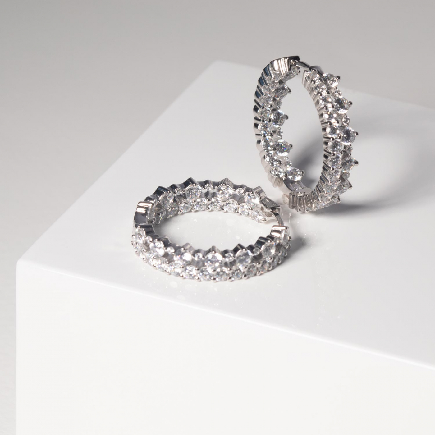 LIVIGNO CREOLO GRANDE EARRINGS Sølv