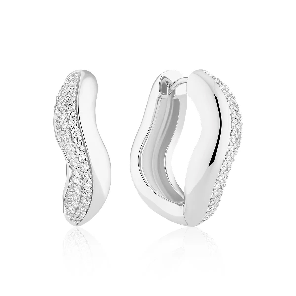 GLORENZA GRANDE Earrings Silver