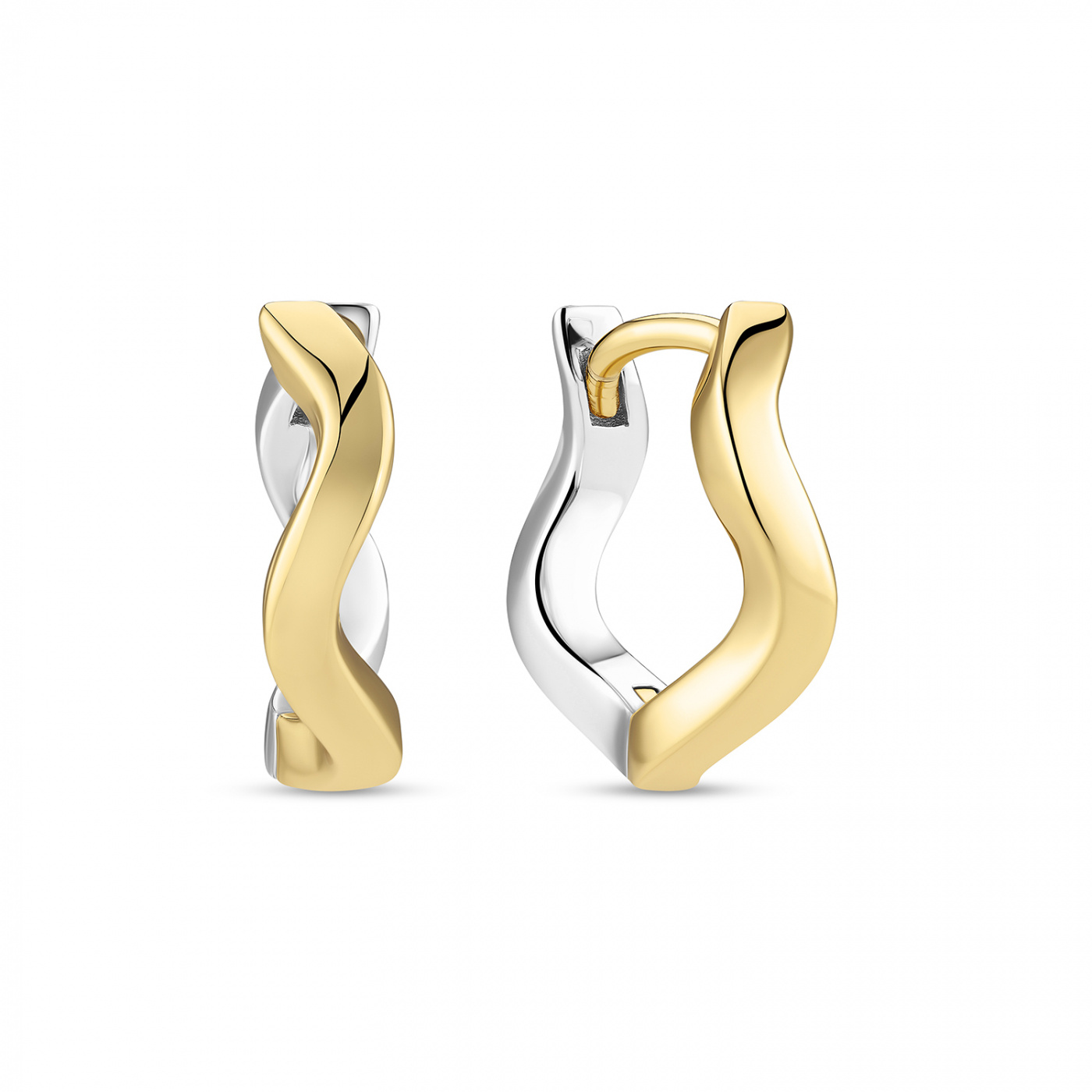 ELLERA WAVES PIANURA MEDIO EARRINGS Silver/Gold