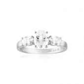 Ellisse Tre - med vita zirkoner Ring Ellisse Tre - med vita zirkoner Ring