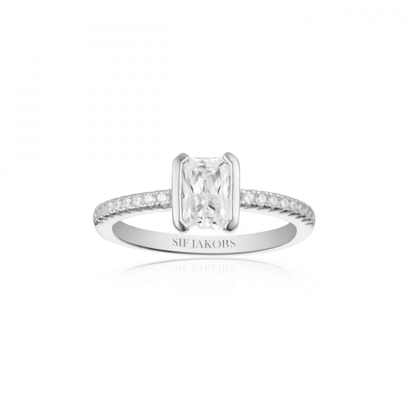 ROCCANOVA PICCOLO Ring Vita Zirkoner Sølv