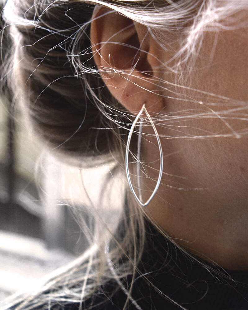 Together big Øreringer Sølv