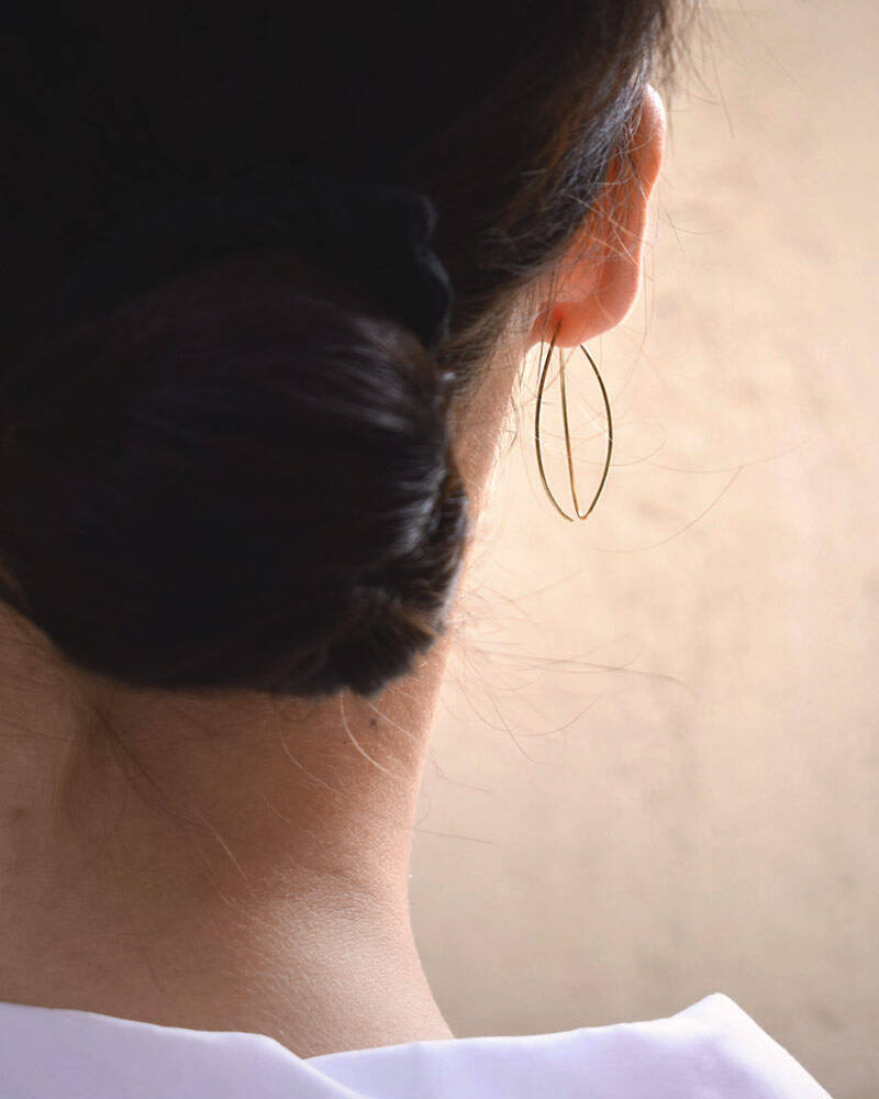 Together small Øreringer Gull