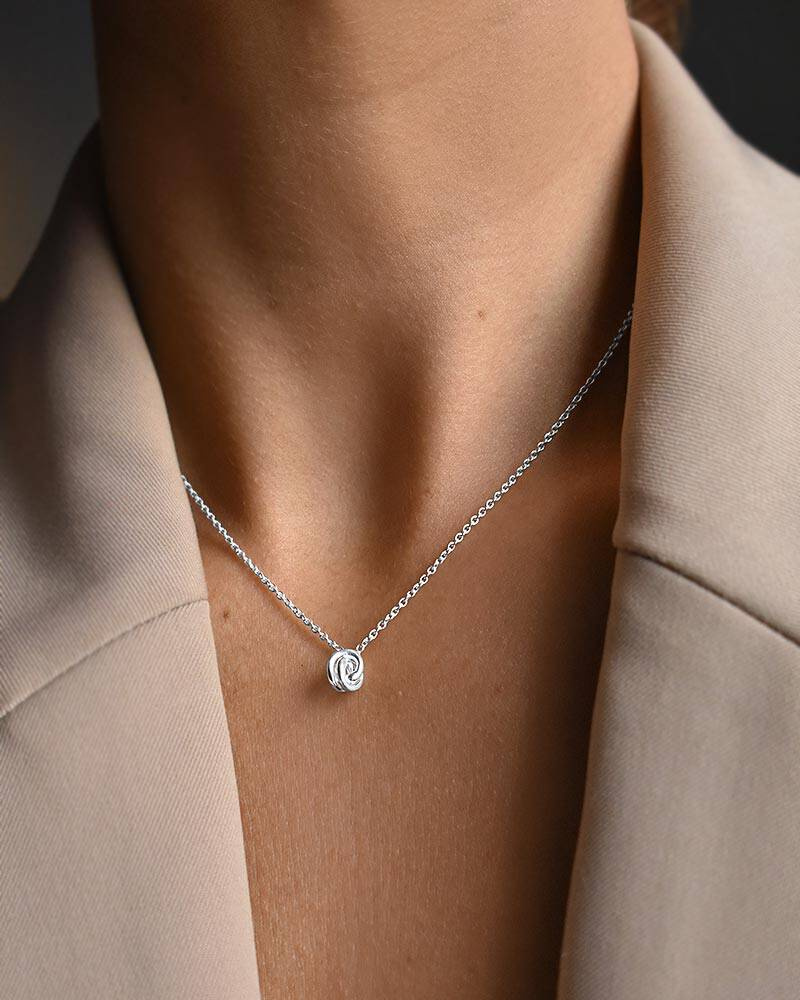 Unity drop Halskjede Sølv