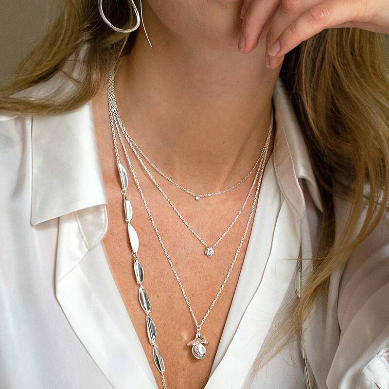 Violet single Halskjede