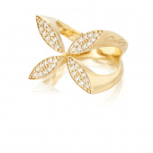 Sparkling ellipse Ring Gold Sparkling ellipse Ring Gold