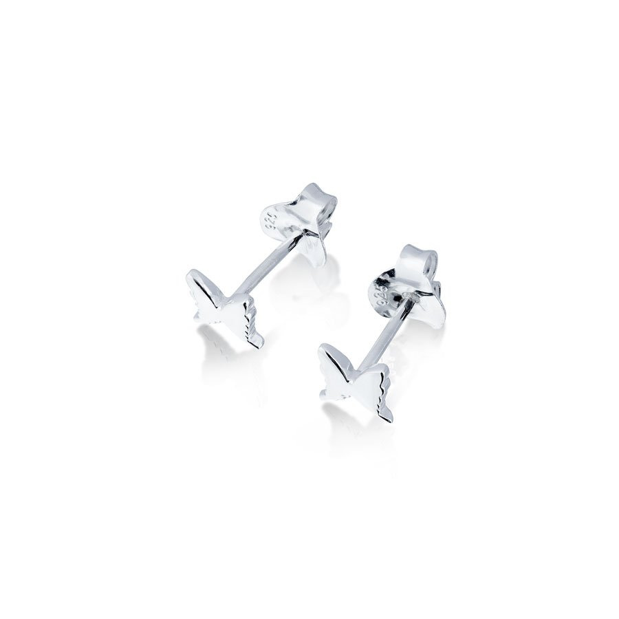 Petite papillion  Earrings Silver