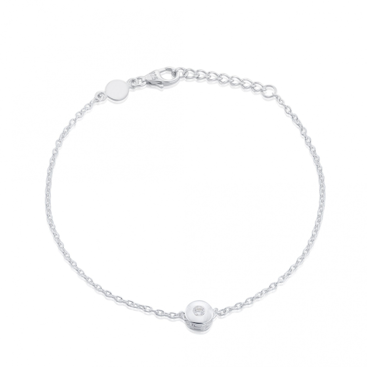 Älskad mini  Bracelet Silver